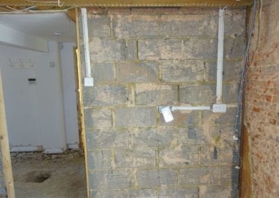 Image of the work being done due to a water leak - www.ecotiffin.co.uk