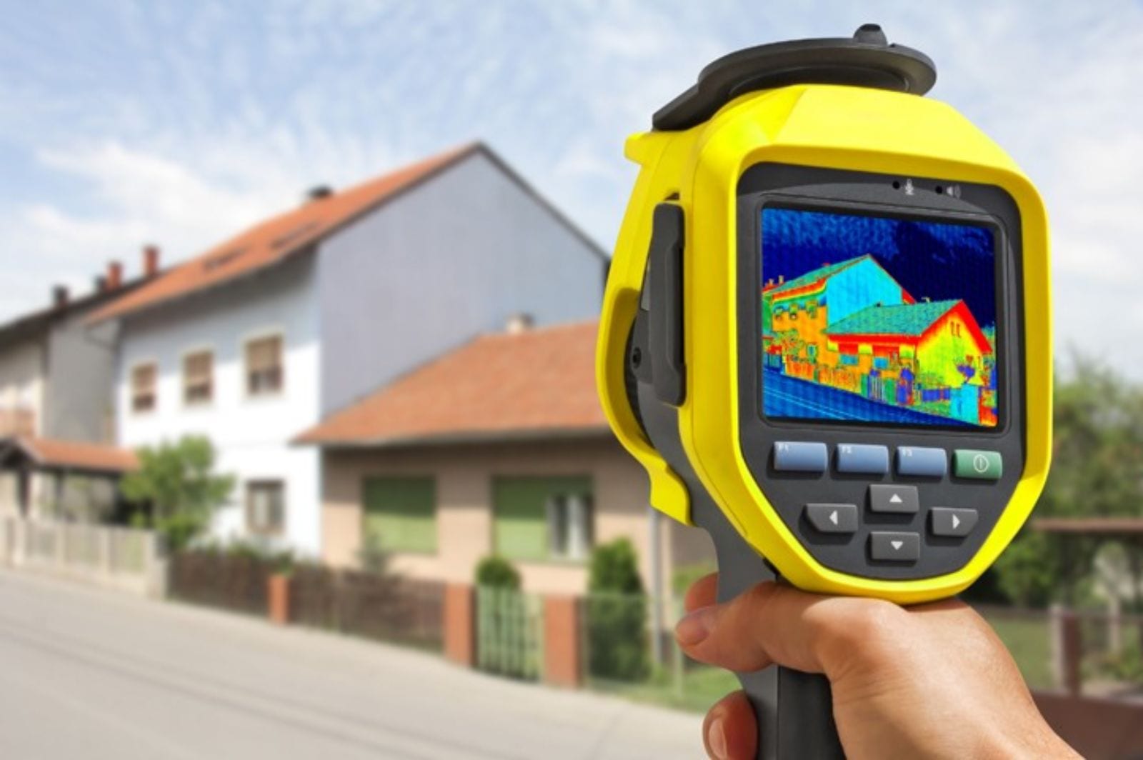 Home energy survey and advice (main pic) Photo of a thermal meter - www.ecotiffin.co.uk